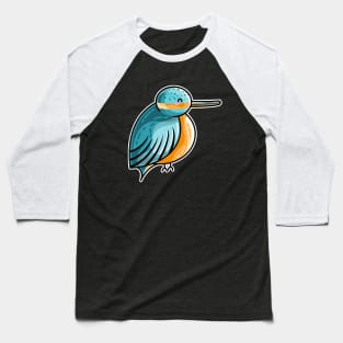 Kawaii Cute Kingfisher Baseball T-Shirt